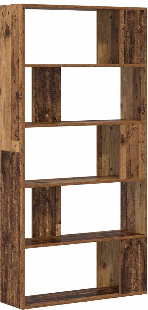 vidaXL Dulap pentru cărți Lemn vechi 80 x 24 x 159 cm Lemn compozit