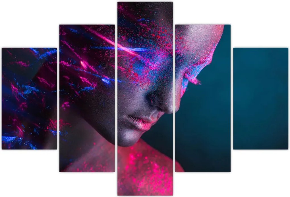 Tablou strălucitor a femeii (150x105 cm)