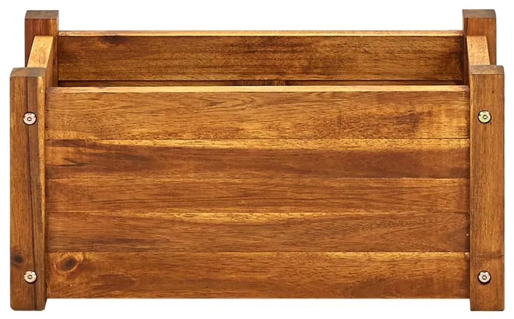 Strat inaltat de gradina, 50x25x25 cm, lemn de acacia 1, Maro, 50 x 25 x 25 cm
