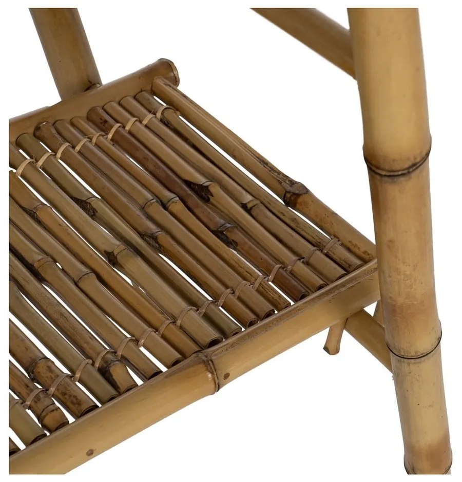 Etajeră în culoare naturală din bambus 78x165x40 cm Manali – Ixia