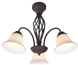 Lustra clasica 3 becuri E27 Rustica 601000324 Trio