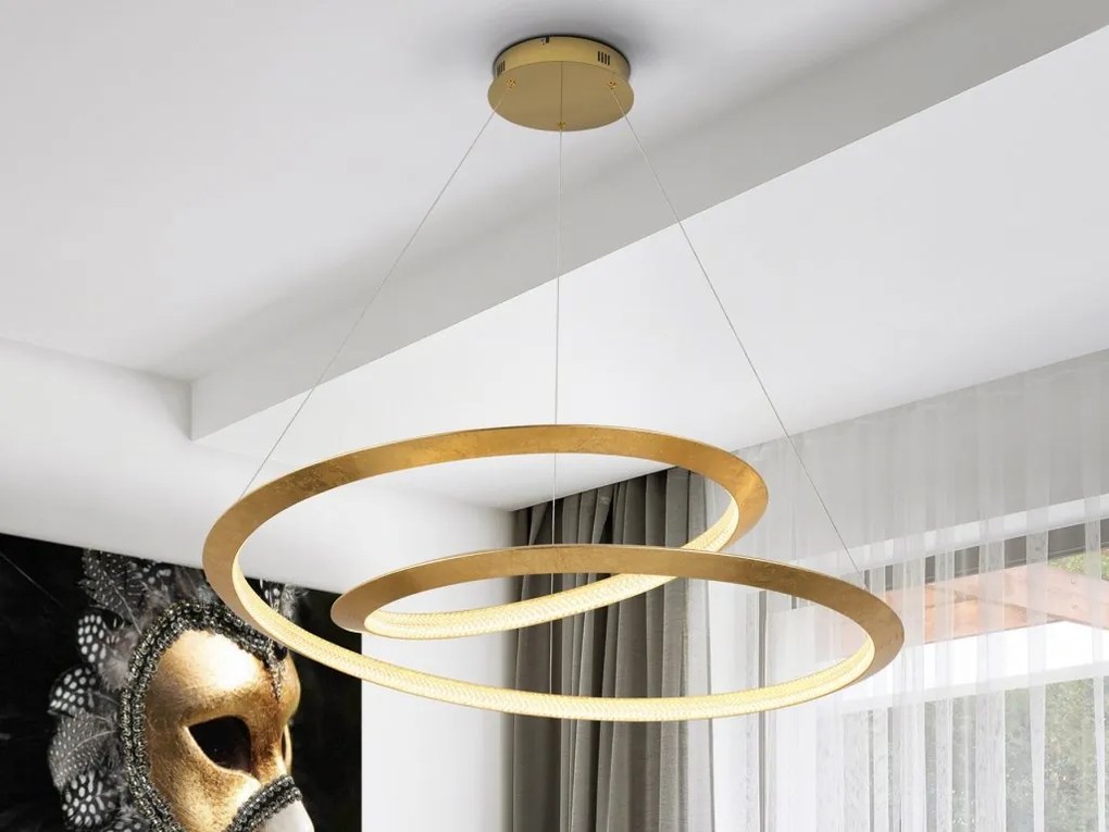 Lustra LED cu telecomanda design modern Eternity 97cm