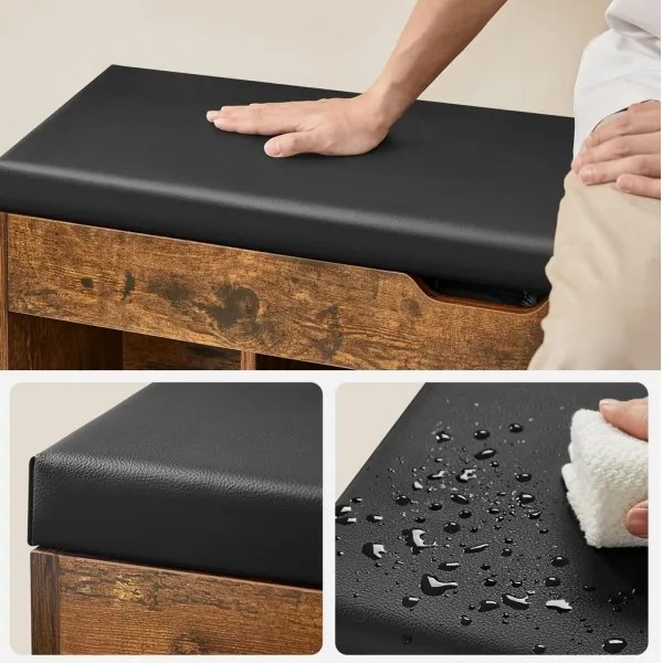 Pantofar VOREN maro/negru