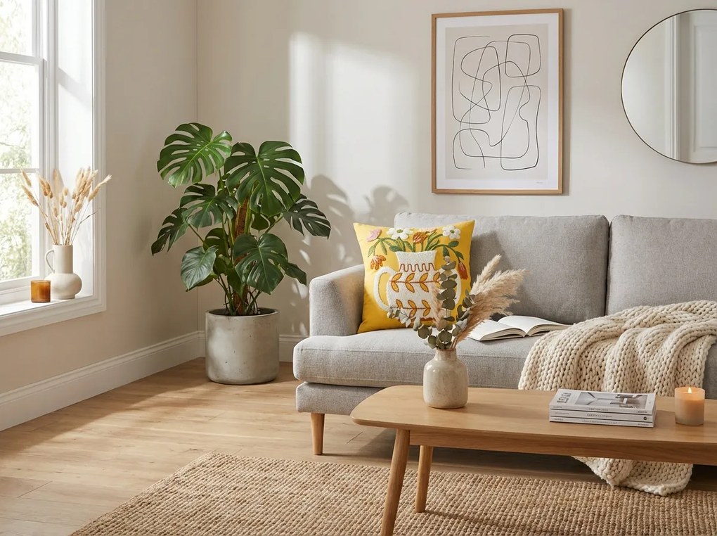 Husa pentru perna VAZONIE 45x45 cm, galben