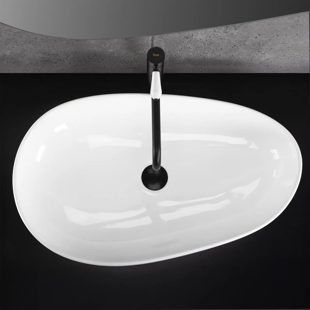 Lavoar Sandra alb L65 cm