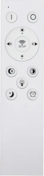 Fulgur s-43057 - Plafonieră LED NOMY 40W/230V CCT UGR IP40, diametru 50 cm, negru + telecomandă