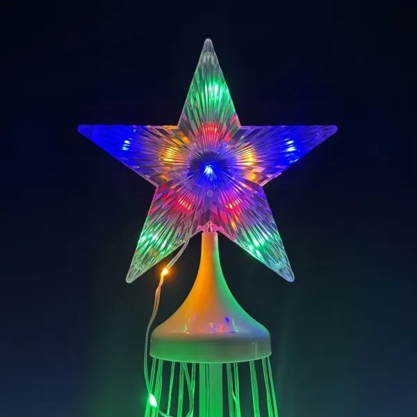 Decorațiune de Crăciun LED RGBW pentru exterior, reglabilă, LED/4W/230V, 180 cm, IP44 + telecomandă