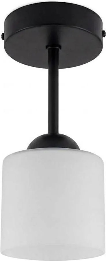 BRILAGI - LED Lustră aplicată RETRO GLASS 1xE27/60W/230V Ø 10 cm negru/alb