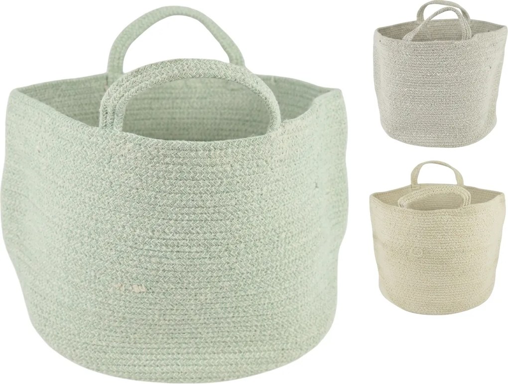 Cos de depozitare cu manere COTTON HAVEN 35x35 cm - mai multe culori Culoare: Růžovohnědá