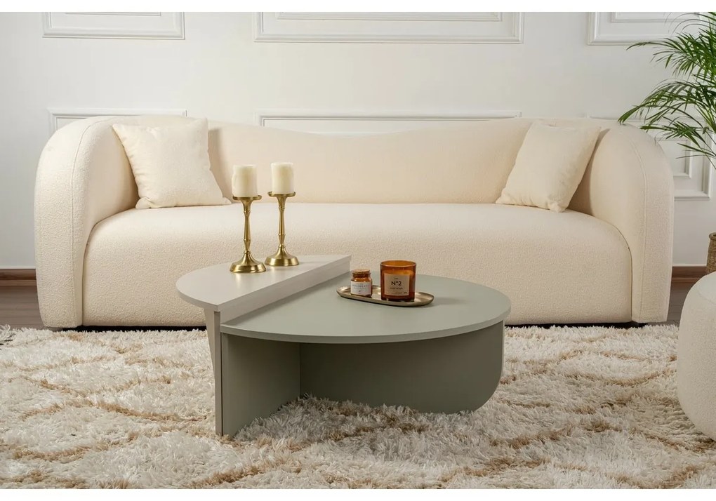 Măsuță de cafea Orion Green and Stone