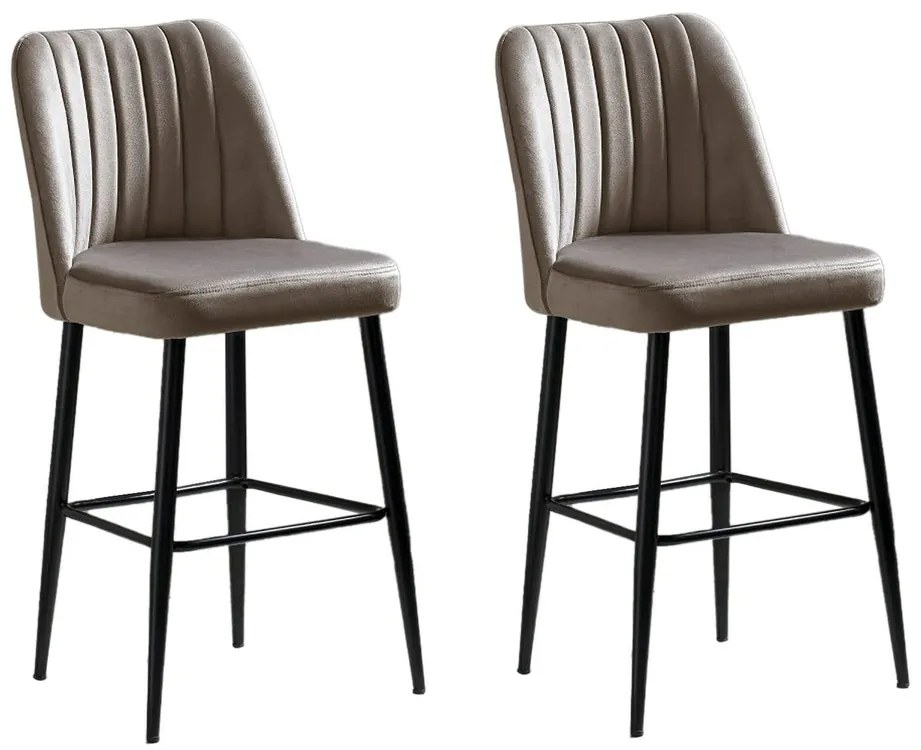 Set de scaune de bar Vento Cappuccino and Black, 2buc., 2 buc.