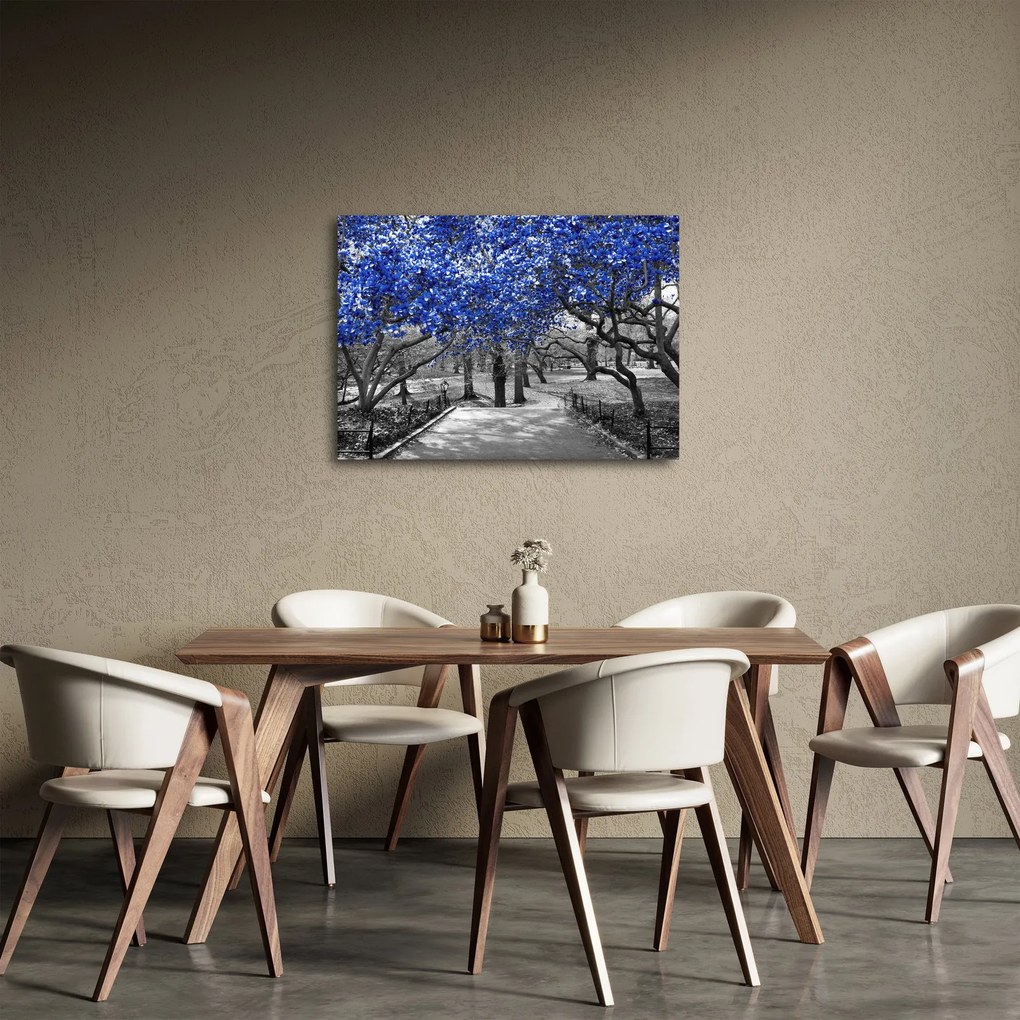 Tablou - Copaci albaștri Central Park, New York (70x50 cm)