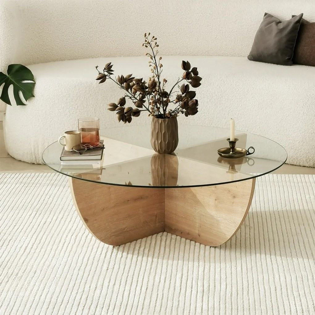Masă de cafea Lily Sapphire Oak