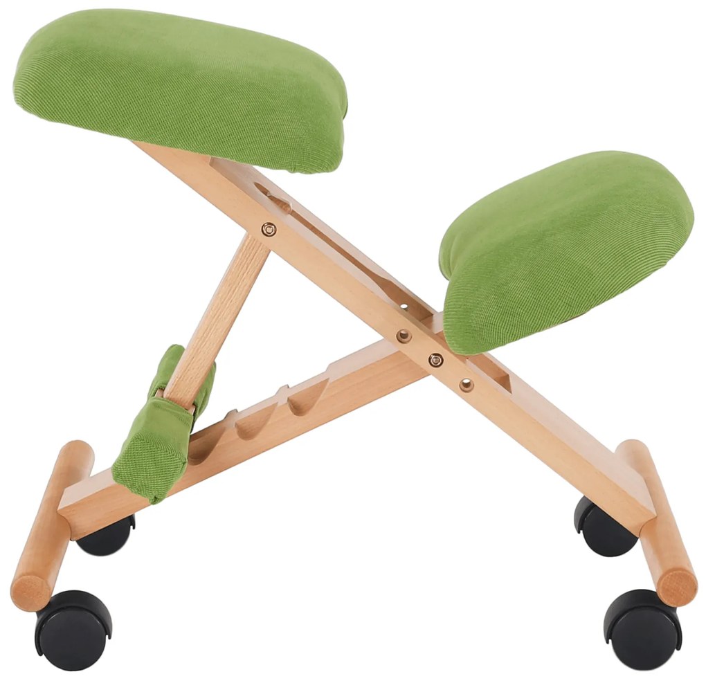 Scaun genunchi ergonomic, verde  fag, GROCO