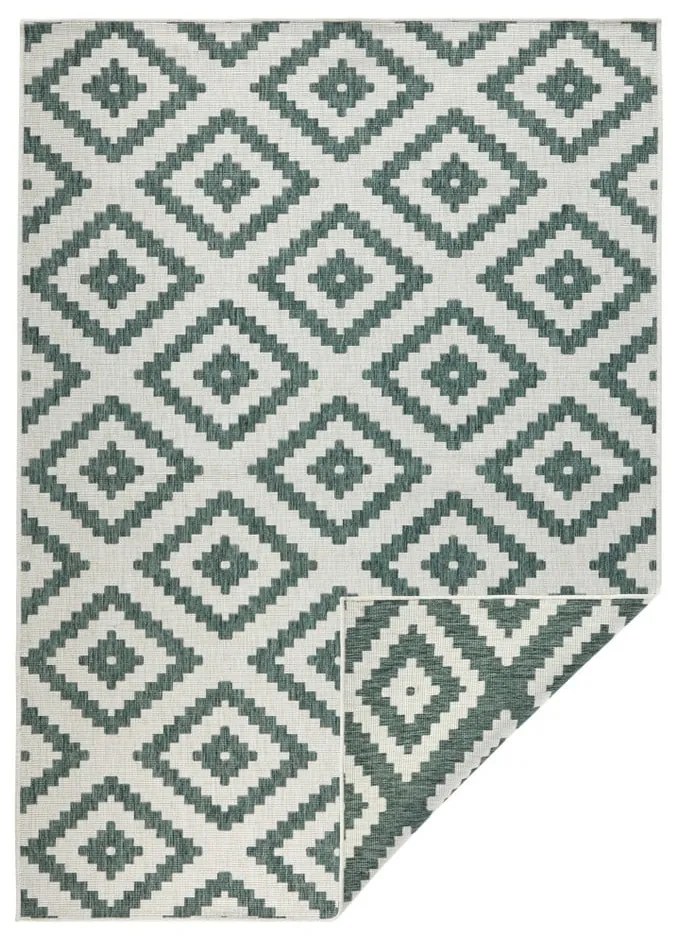 Covor adecvat pentru exterior NORTHRUGS Malta, 200 x 290 cm, verde - crem