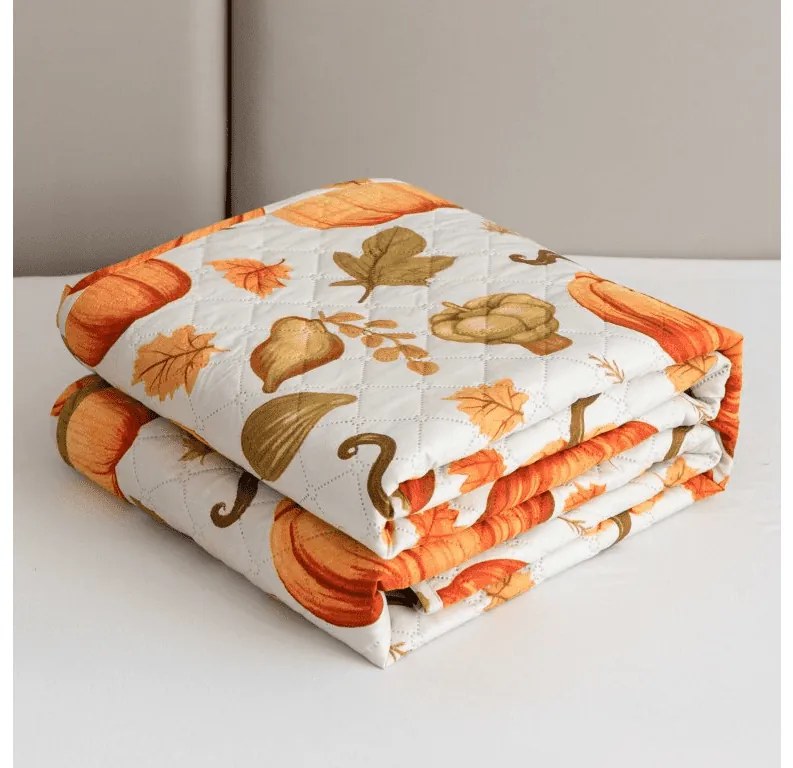 Cuvertura de pat AUTUMN PUMPKINS, colorat Dimensiune: 220 x 240 cm