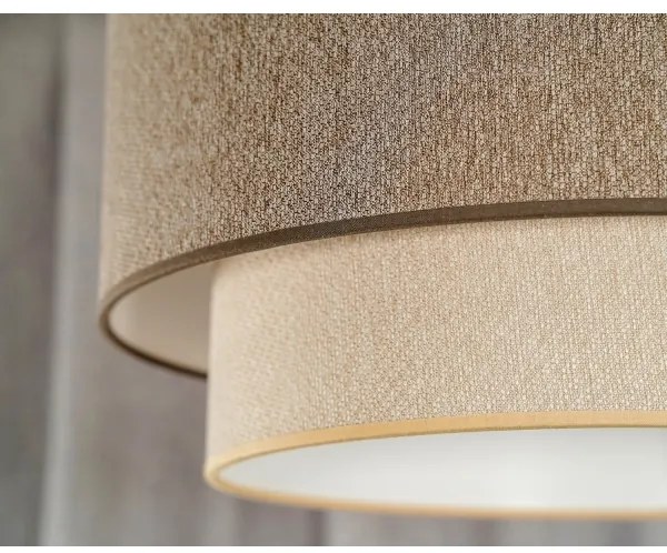 Duolla- Lustră pe cablu BOHO ECO RECYCLING 1xE27/15W/230V d. 45 cm maro/crem