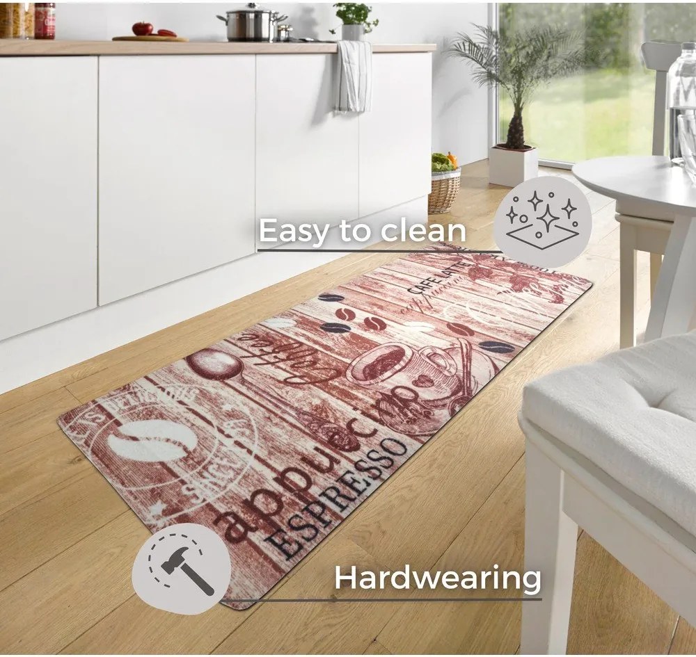 Covor tip traversă de bucătărie Hanse Home Delicious Coffee, 67x180 cm, maro