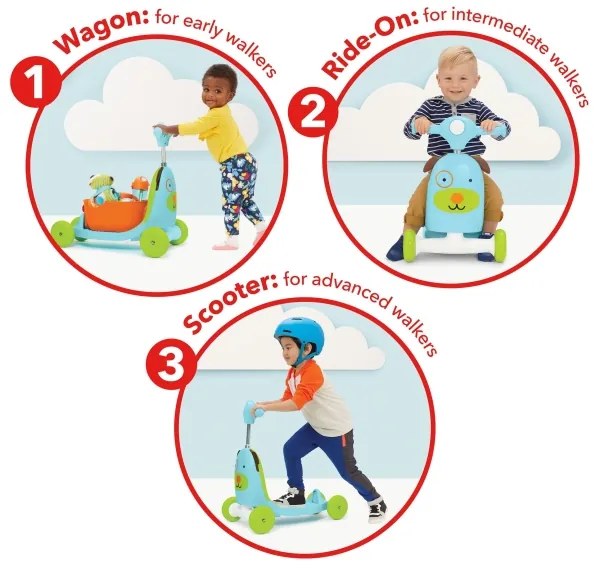 Bicicletă fără pedale 3 în 1 ZOO câine Skip Hop