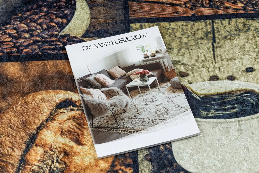 ANDRE 50090 covor lavabil Cafea bucatarie, anti-alunecare - maro