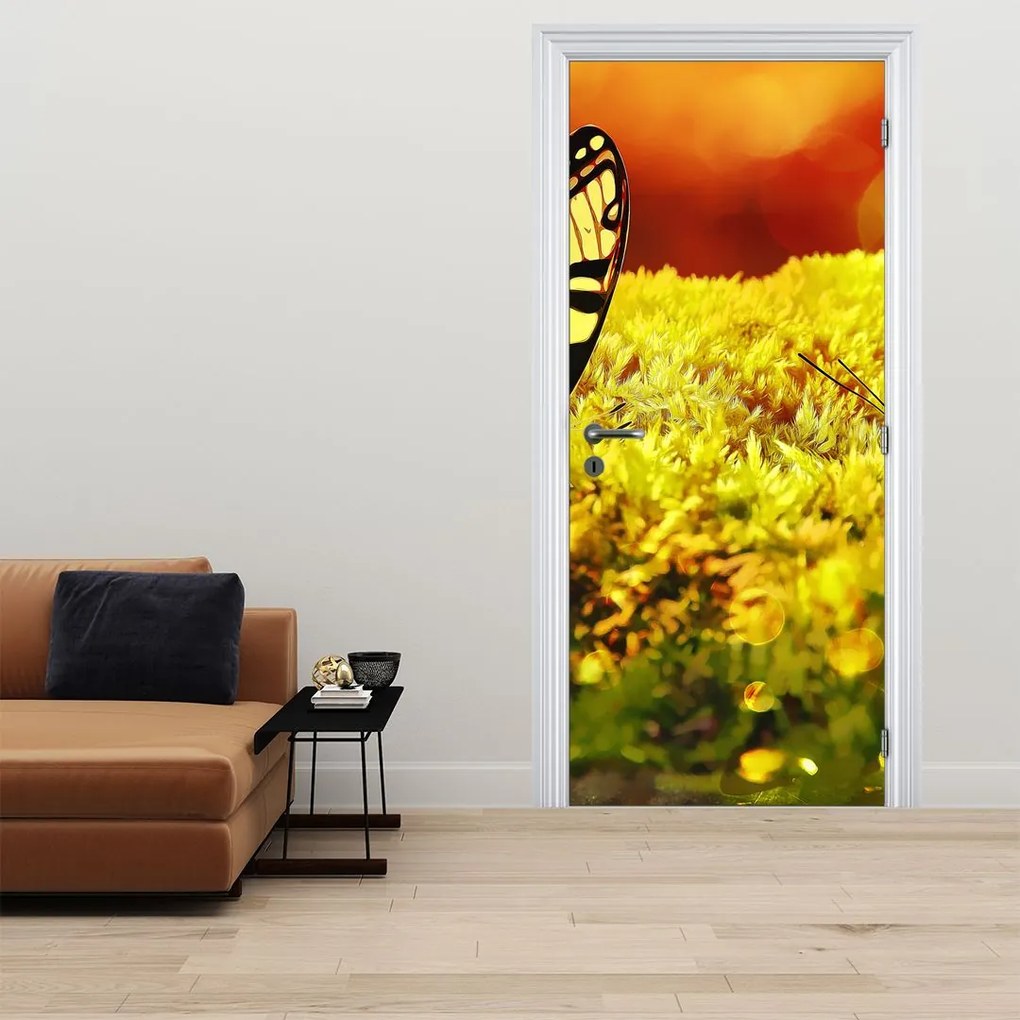 Fototapet pentru ușă - Fluturi (95x205cm)