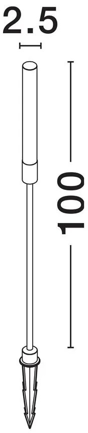 Tarus LED modern iluminat exterior ambiental IP65 PIPE H-100cm