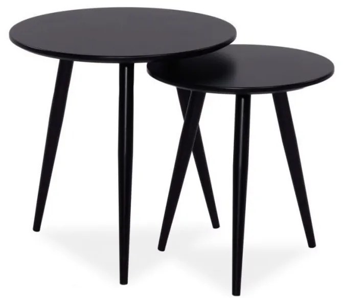 Set masute de cafea Culoare Negru, CLEO