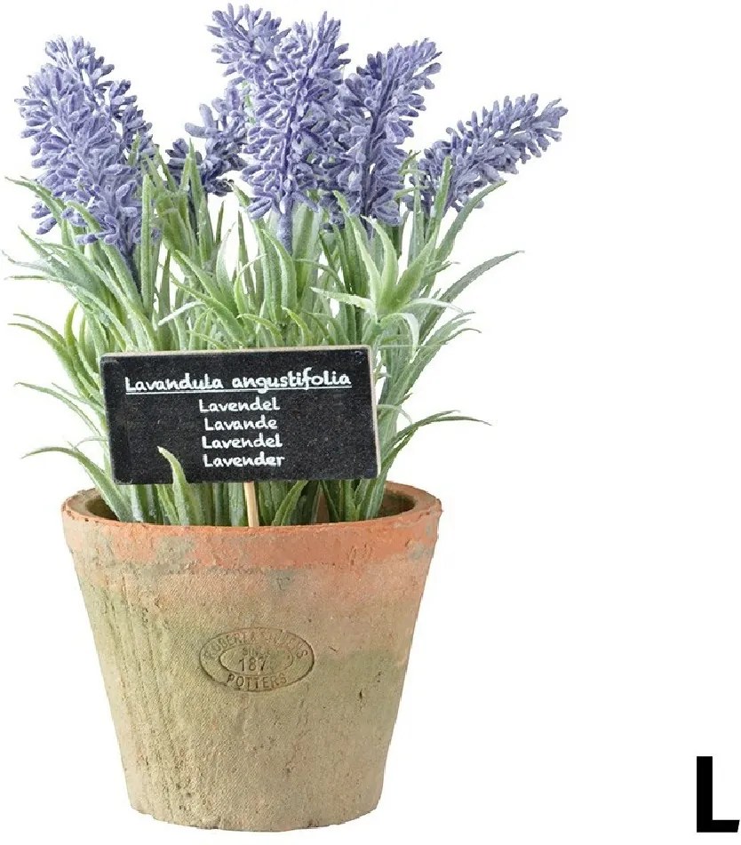 Lavanda decorativa, de plastic, in ghiveci, L