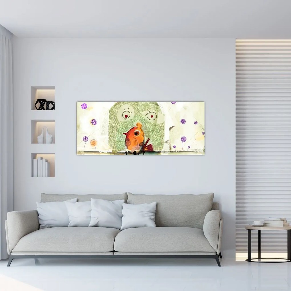 Tablou - Sufletul unei păsări (120x50 cm)
