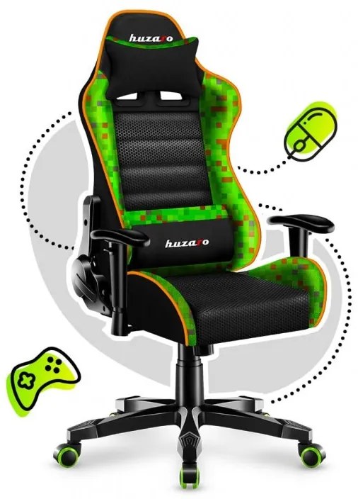 Scaun de gaming MINECRAFT confortabil pentru copii