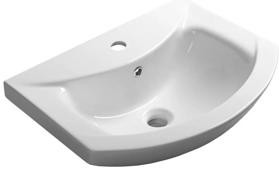 Aqualine - Lavoar încastrat ZERO 55 x 44 cm, ceramică, alb