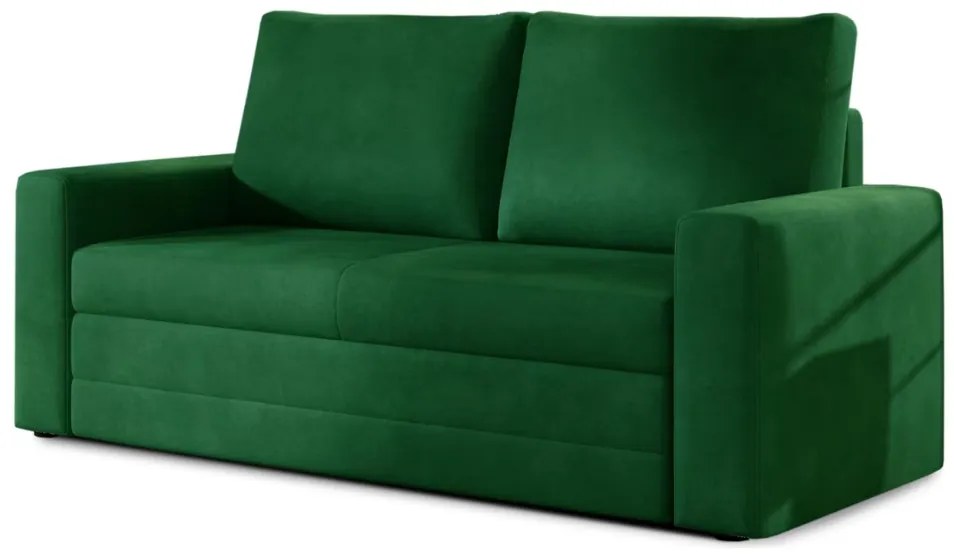 Canapea extensibila 2 locuri WAVE, verde inchis