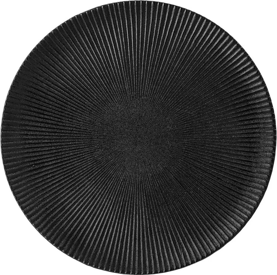 Farfurie din gresie ceramică Bloomingville Neri, ø 29 cm, negru