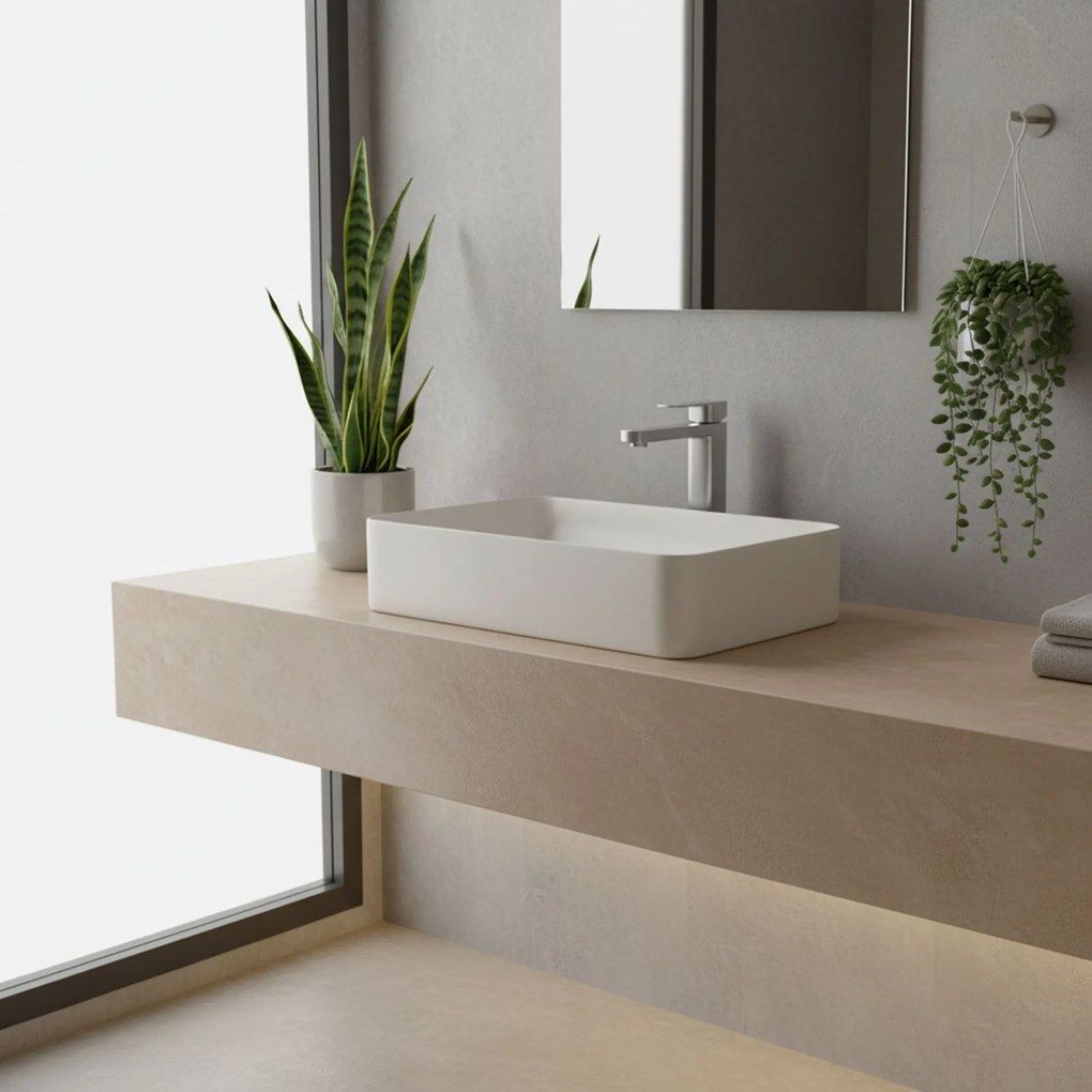 Baterie pentru baie Rea Arlo Brush Nickle