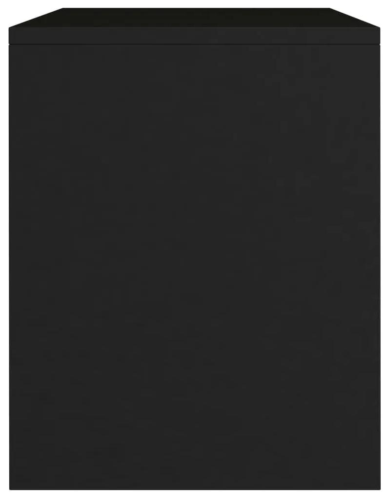 Noptiere, 2 buc., negru, 40 x 30 x 40 cm, PAL 2, Negru