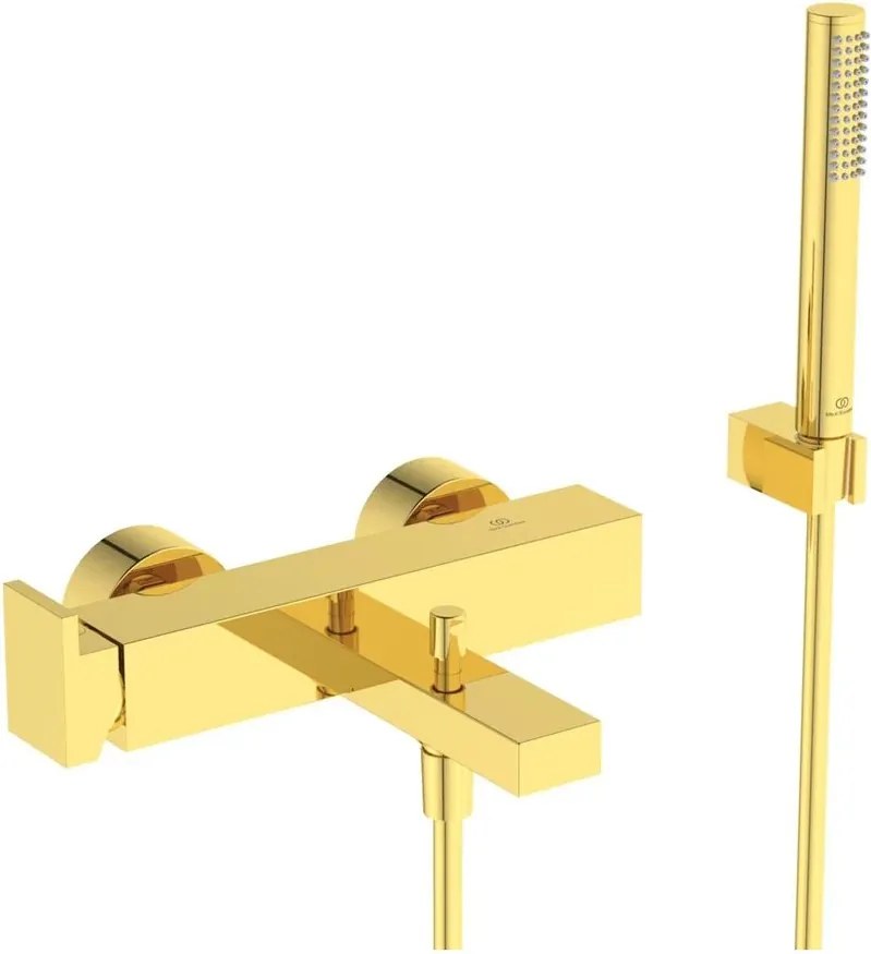 Baterie cada - dus Ideal Standard Atelier Extra auriu periat cu set de dus