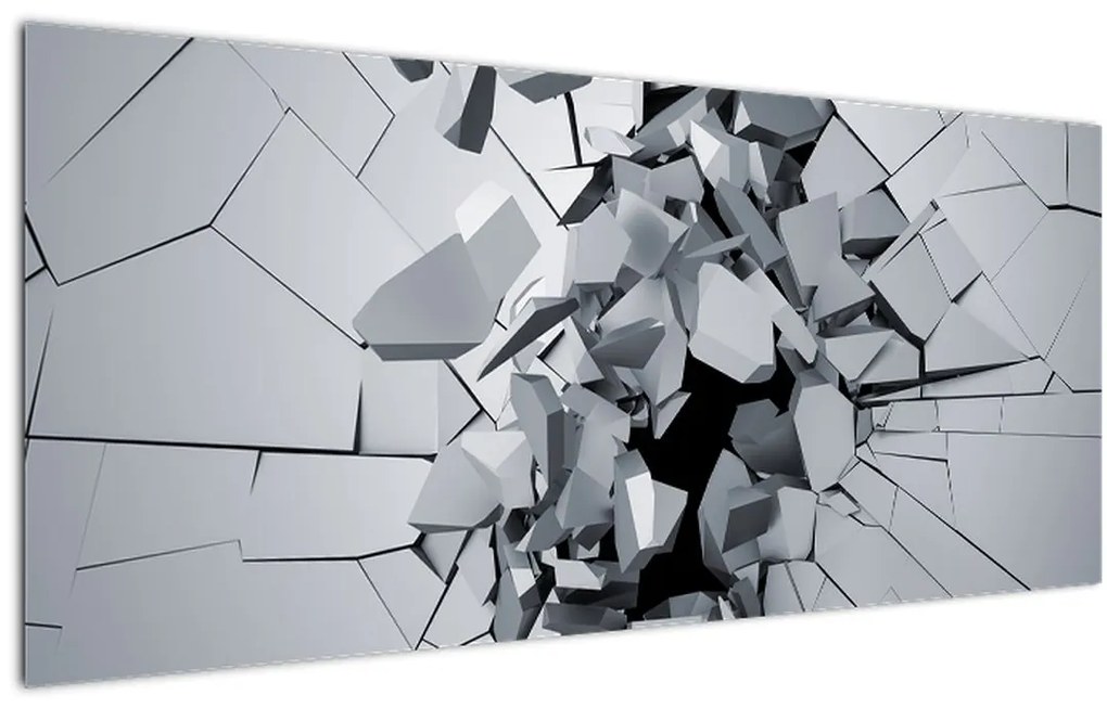 Tablou abstracție 3D (120x50 cm)