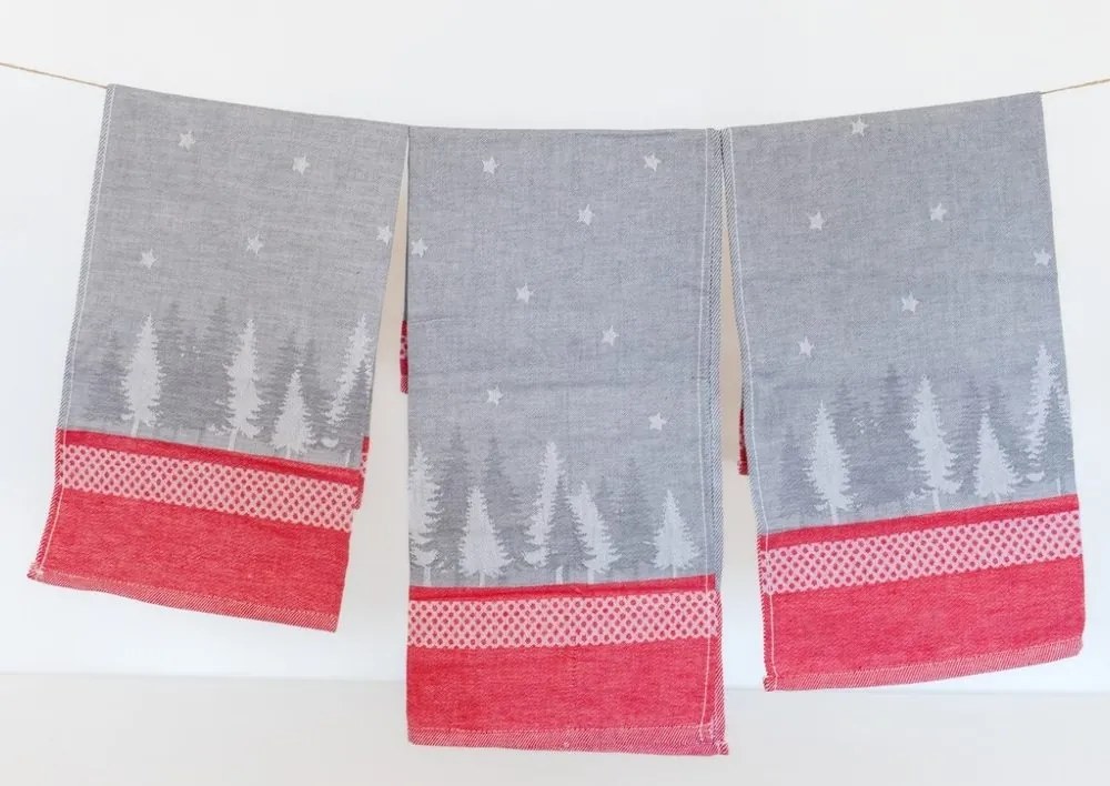 Prosop de bucătărie Egypt cu motiv de iarnă – 3 bucăți