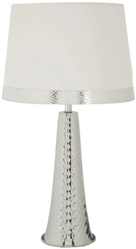 Mauro Ferretti Lampă De Masă Tower Argintie Cm 30 X 52 | Aosom Romania