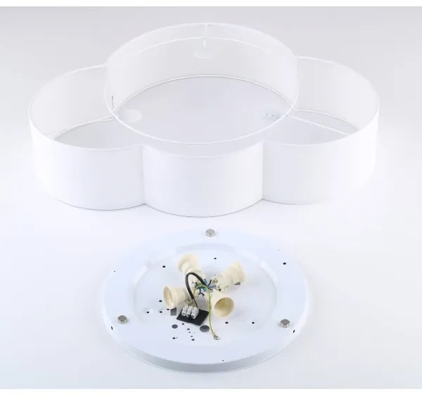 Brilagi - Plafonieră pentru copii NIMBUS 4xE27/15W/230V 46x63 cm albă