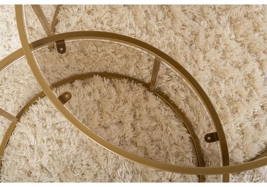 Set de măsuțe de conferință Aurum Gold și Bronze80 cm, 2 buc.