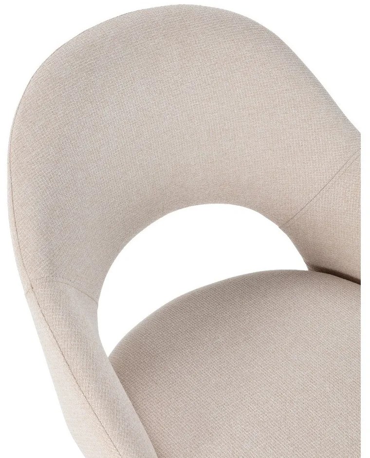 Scaune de dining bej 2 buc. tapițate Lia – Marckeric