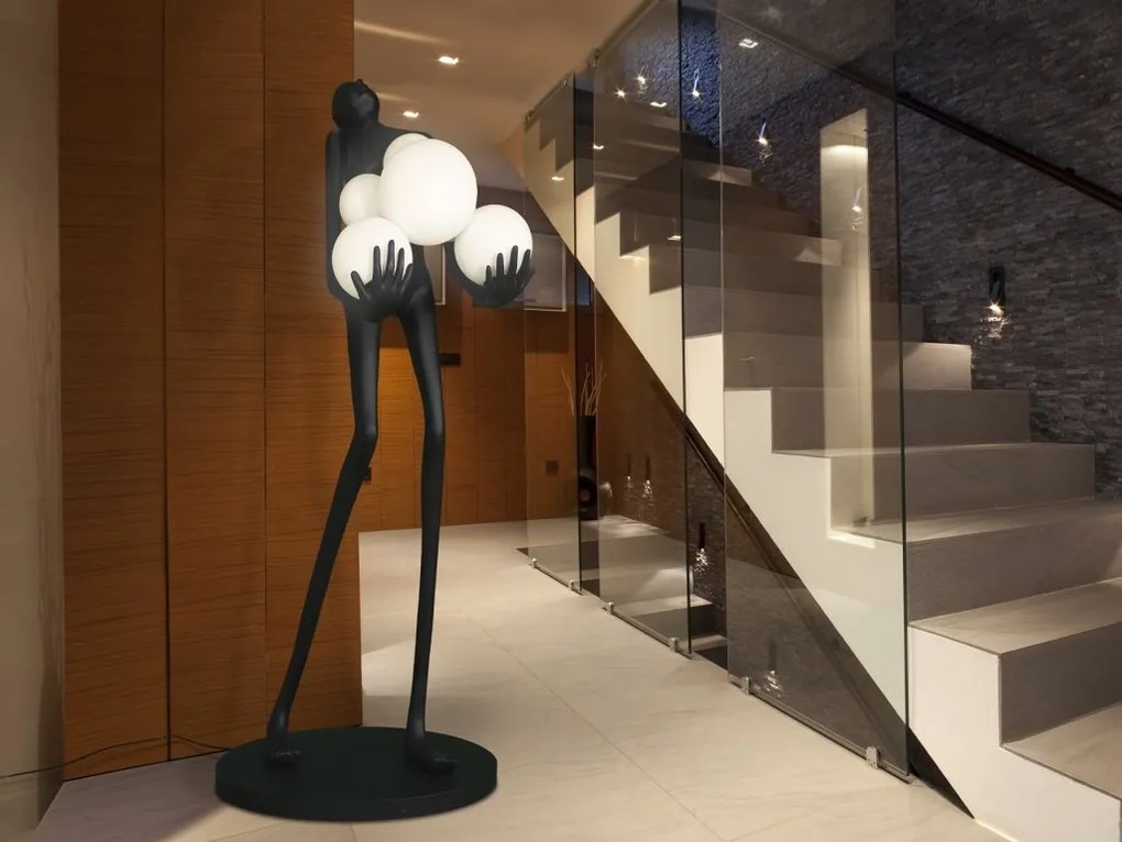 Figurina XXL decorativa / Lampa de podea design lux La Carga
