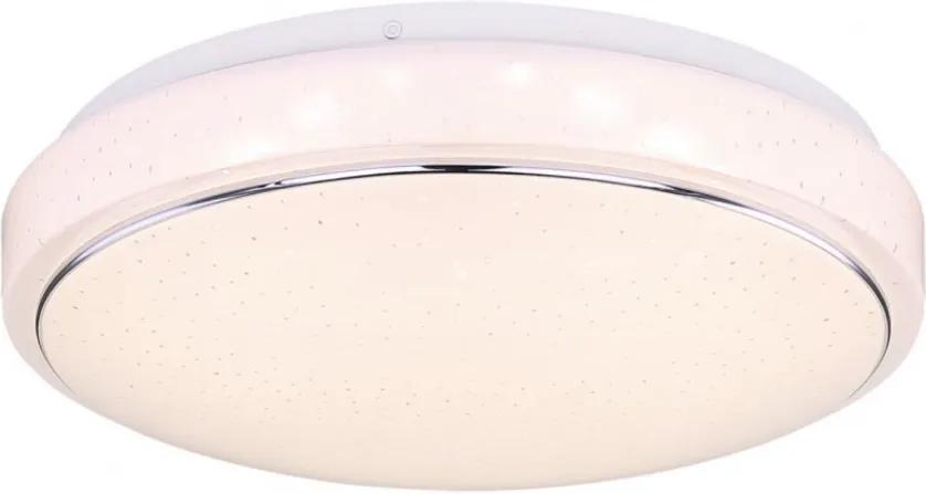 Plafoniera LED Kalle I sticla acrilica/ fier, 1 bec, diametru 29 cm, alb, 230 V