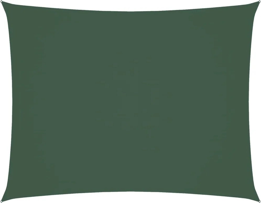 vidaXL Parasolar verde închis 2,5x4 m țesătură oxford dreptunghiular