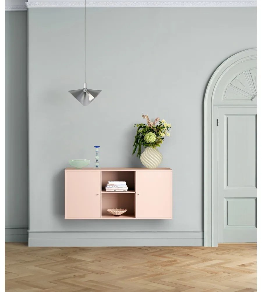 Comodă roz-deschis suspendată 133x61x42 cm Mistral – Hammel Furniture