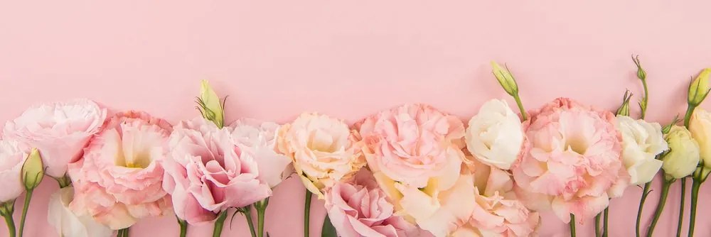 Tablou flori pastel înflorite