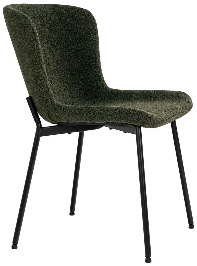 Scaune de dining verde-închis 2 buc. Maceda – House Nordic