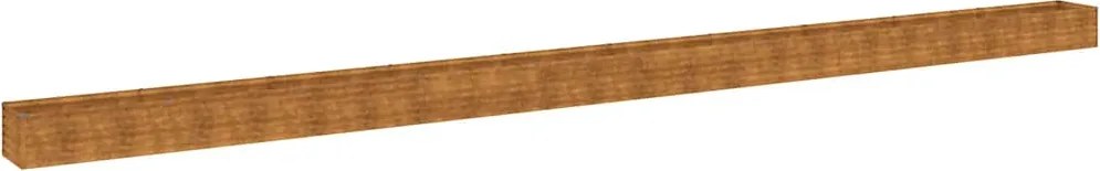 vidaXL Strat înălțat de grădină, 960x50x36 cm, oțel corten
