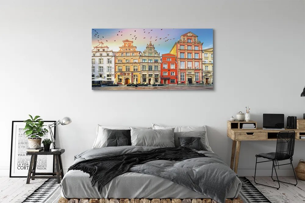 Tablouri canvas Gdańsk clădiri vechi oraș